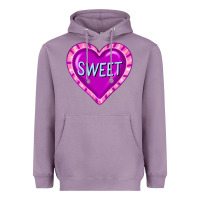 Lavender valentine's day hearts Heavyweight Hoodie - FaDigitalArtStudio