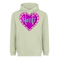Matcha valentine's day hearts Heavyweight Hoodie - FaDigitalArtStudio