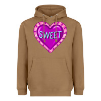 Toasted Coconut valentine's day hearts Heavyweight Hoodie - FaDigitalArtStudio