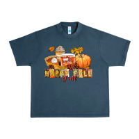 Midnight Navy happy fall y'all Urban Heavy Tee - LillyAllenDesigns