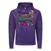 Cloud Purple thick thighs and spooky vibes Vintage Hoodie - BundleAndBundleShop