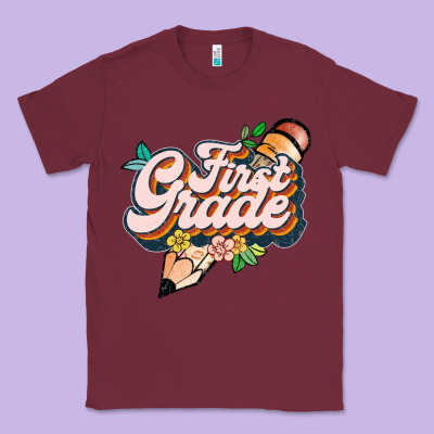 First Grade Classic Tee Designed By Jahusdesignshop