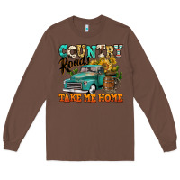 Chestnut country roads take me home vintage truck Long Sleeve Tee - Jasminsmagicworld