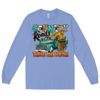 Colony Blue country roads take me home vintage truck Long Sleeve Tee - Jasminsmagicworld