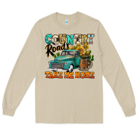 Mushroom country roads take me home vintage truck Long Sleeve Tee - Jasminsmagicworld