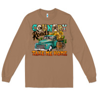Country Roads Take Me Home Vintage Truck Long Sleeve Tee | Teevron