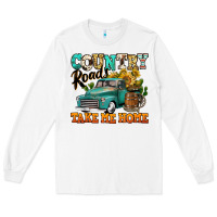White country roads take me home vintage truck Long Sleeve Tee - Jasminsmagicworld