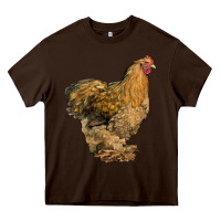 Chocolate Brown Cochin Chicken Heavy Core Tee - LillyAllenDesigns