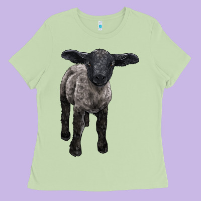 Suffolk Baby Sheep Ladies Tee Designed By Lillyallendesigns
