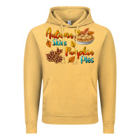 Autumn Skies Pumpkin Pies Vintage Hoodie | Teevron