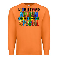 Carrot look beyond autism and see someone special Premium Sweatshirt - FaDigitalArtStudio