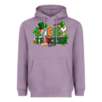 Lavender lucky teacher St. Patricks Day Heavyweight Hoodie - FaDigitalArtStudio