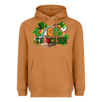 Meerkat lucky teacher St. Patricks Day Heavyweight Hoodie - FaDigitalArtStudio