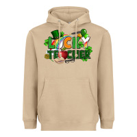 Mushroom lucky teacher St. Patricks Day Heavyweight Hoodie - FaDigitalArtStudio