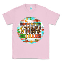 Bubblegum Pink educator of tiny humans round earring Classic Tee - BundleAndBundleShop