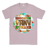 Lilac educator of tiny humans round earring Classic Tee - BundleAndBundleShop