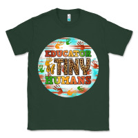 Sports Green educator of tiny humans round earring Classic Tee - BundleAndBundleShop