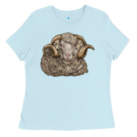 Merino Wool Sheep Head Ladies Tee | Teevron