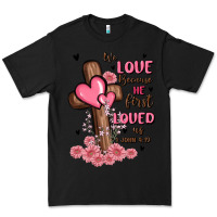 Black valentine cross Premium Tee - MaliasSmallBusiness