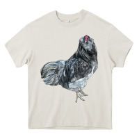 Cream Ameraucana Rooster Heavy Core Tee - LillyAllenDesigns