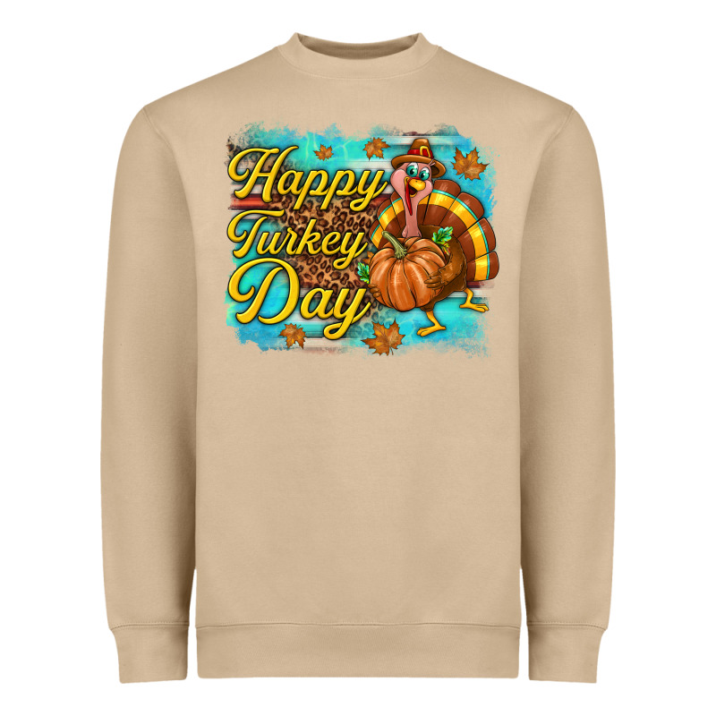 Happy Turkey Day Heavyweight Sweatshirt by texasbilliewilder | Teevron