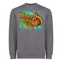 Storm Happy Turkey Day Heavyweight Sweatshirt - texasbilliewilder