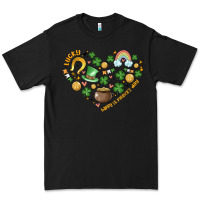 Black st patricks  hearts Premium Tee - MaliasSmallBusiness