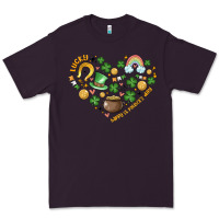Plum st patricks  hearts Premium Tee - MaliasSmallBusiness