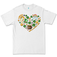 White st patricks  hearts Premium Tee - MaliasSmallBusiness