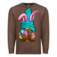 Chestnut Easter Wicker Basket Gnome Premium Sweatshirt - BundleAndBundleShop