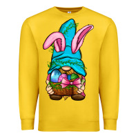 Lemon Easter Wicker Basket Gnome Premium Sweatshirt - BundleAndBundleShop