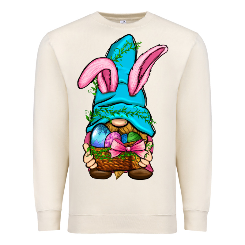 Easter Wicker Basket Gnome Premium Sweatshirt by BundleAndBundleShop | Teevron