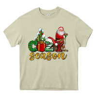 Mossy cozy season with santa christmas tree cactus and gift Heavy Core Tee - AdoDesignShop