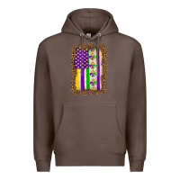 Coffee mardi gras usa flag leopard Premium Hoodie - OliviaCreatesArt