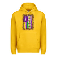 Lemon mardi gras usa flag leopard Premium Hoodie - OliviaCreatesArt