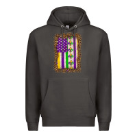 Smoke mardi gras usa flag leopard Premium Hoodie - OliviaCreatesArt