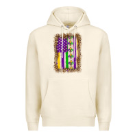 Tofu mardi gras usa flag leopard Premium Hoodie - OliviaCreatesArt