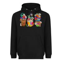 Black hippie coffee cups bbs Heavyweight Hoodie - BundleAndBundleShop