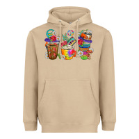 Mushroom hippie coffee cups bbs Heavyweight Hoodie - BundleAndBundleShop