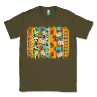 Army Green fall brushstroke Classic Tee - BundleAndBundleShop