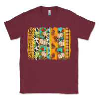 Burgundy fall brushstroke Classic Tee - BundleAndBundleShop