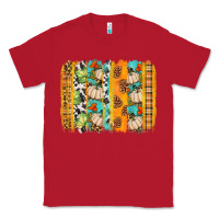 Red fall brushstroke Classic Tee - BundleAndBundleShop