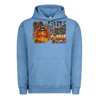 Pigment Pebble Blue little mister gobble gobble Urban Hoodie - CowhideDigitalArt
