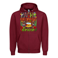 Burgundy Nacho average bus driver Mexico Zipper Hoodie - HowdyJamesFarm