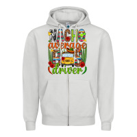 Dove Grey Nacho average bus driver Mexico Zipper Hoodie - HowdyJamesFarm