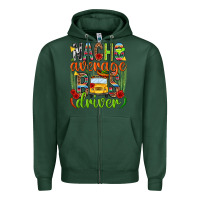 Sports Green Nacho average bus driver Mexico Zipper Hoodie - HowdyJamesFarm