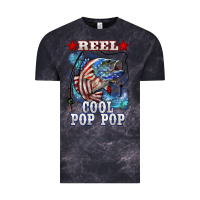 Cloud Black reel cool pop pop american flag bass Vintage Tee - LillyAllenDesigns
