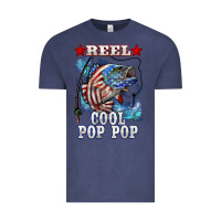 Vintage Denim reel cool pop pop american flag bass Vintage Tee - LillyAllenDesigns