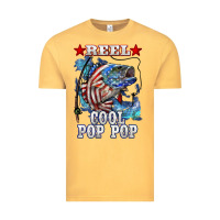 Vintage Mustard reel cool pop pop american flag bass Vintage Tee - LillyAllenDesigns