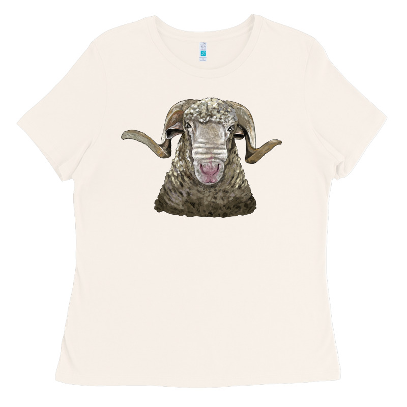 Rambouillet Sheep Head Ladies Tee by LillyAllenDesigns | Teevron